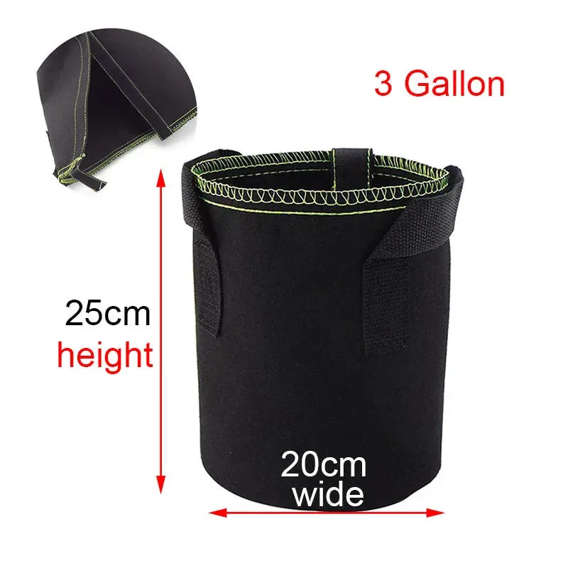 1 2 3 gallon Plant starter Grow Bags seed Nursery pots Veg flower Transplant planting Self-Adhesion Fabric Garden Cultivation a1