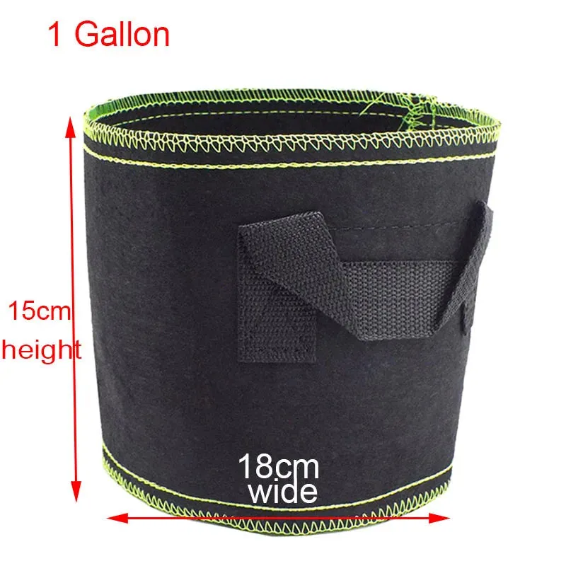 1 2 3 gallon Plant starter Grow Bags seed Nursery pots Veg flower Transplant planting Self-Adhesion Fabric Garden Cultivation a1