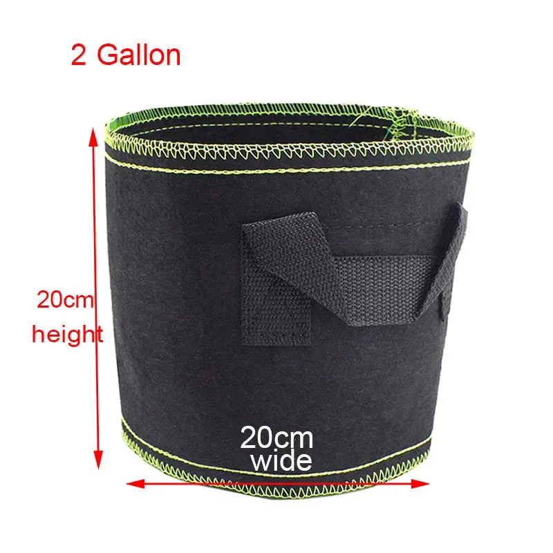 1 2 3 gallon Plant starter Grow Bags seed Nursery pots Veg flower Transplant planting Self-Adhesion Fabric Garden Cultivation a1