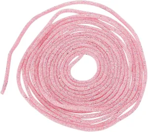 10 Yards Sequins PVC Ropes 5mm, Pearl Pink Tubular Synthetic Rubber Cord Tube Sequin Trimming Bling Shiny Sequins Rope for Wedding Dress Costume Hair Accessory