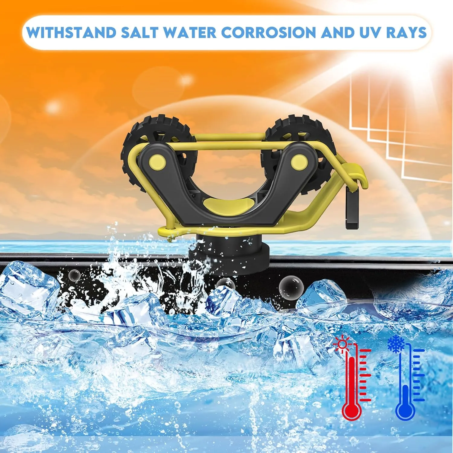 1005 2 PCS Kayak Paddle Holder Kayak Track Mount Accessories for Holding Standard Paddle, Kayak Oar Holder Kayak Rail Accessories for Fishing Kayak