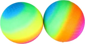 16cm PVC Playground Balls Boys and Girls Bounce Balls Maximum Grip Rainbows for Kickball Dodgeball Handball
