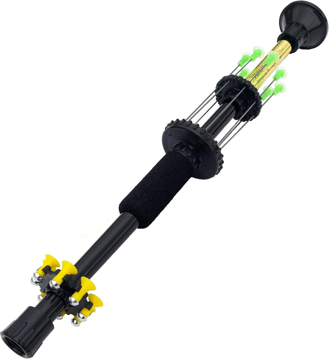 18" .40 Cal Velocity Blowgun with 12 Sharp Target Darts and 8 Stunner's Made by Venom Blowguns