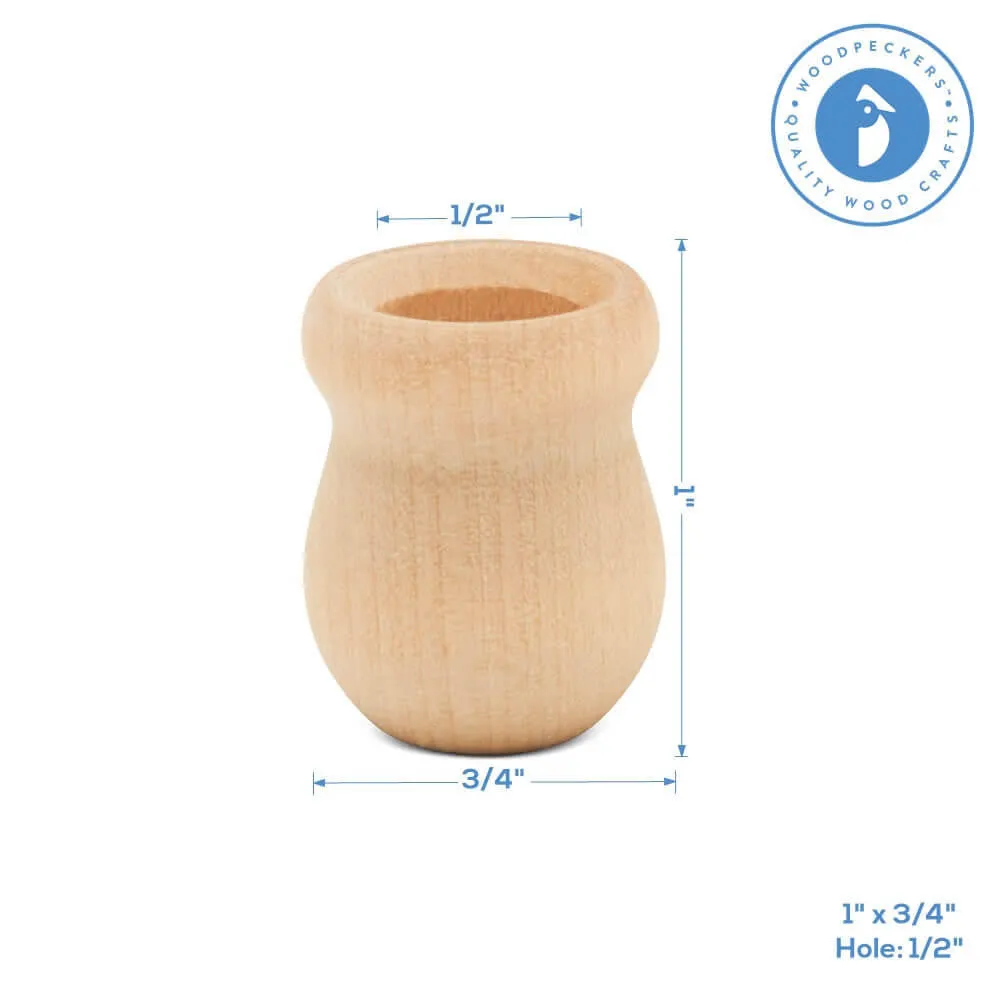 1" Bean Pot Candle Cup