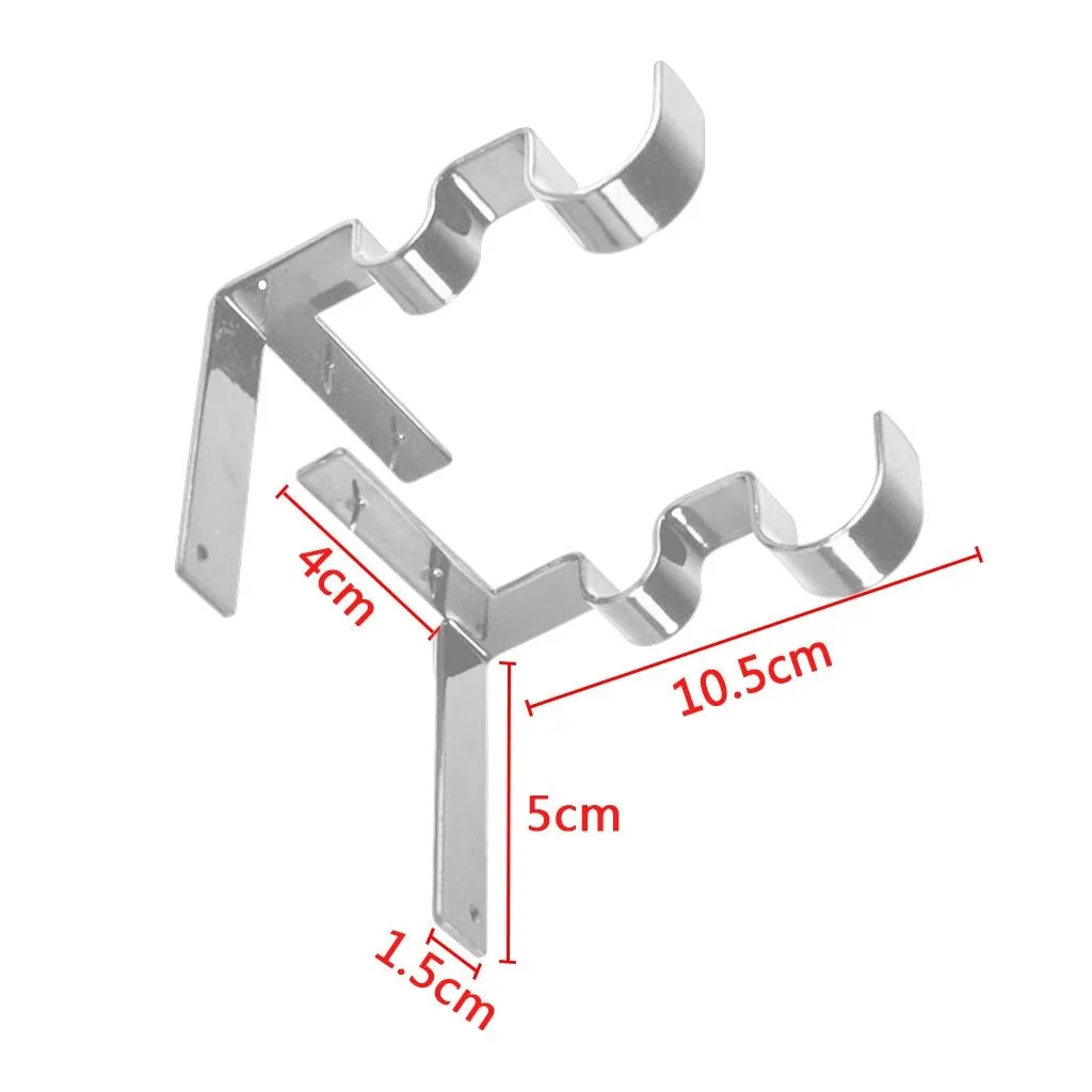 2 X Curtain Rod Bracket Kwik Hang Curtain Rod Holders Tap Right Into Window Frame Curtain Rod Bracket High Quality