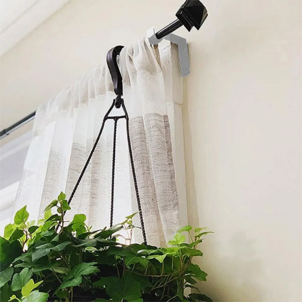 2 X Curtain Rod Bracket Kwik Hang Curtain Rod Holders Tap Right Into Window Frame Curtain Rod Bracket High Quality