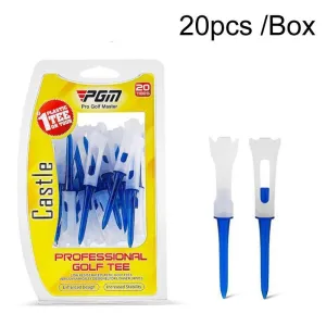 20-Pack Golf Ball Tee Holder For Competition - 83Mm Spike Balls - Blue