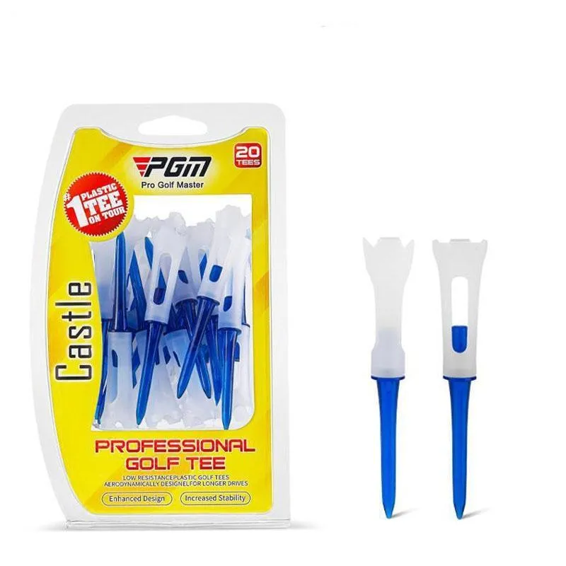 20-Pack Golf Ball Tee Holder For Competition - 83Mm Spike Balls - Blue