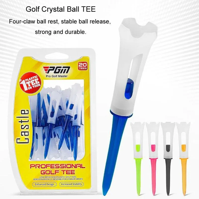20-Pack Golf Ball Tee Holder For Competition - 83Mm Spike Balls - Blue