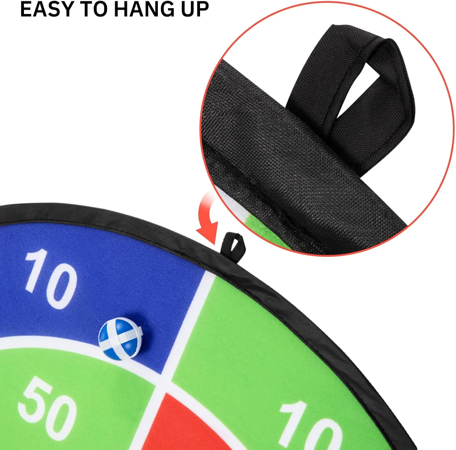 29" Large Dart Board for Kids, Boys Toys Dartboards with 20 Velcro Sticky Balls, Indoor & Outdoor Sport Fun Party Play Game Toys, Birthday Gifts for Boys Girls 3 4 5 6 7 8 9 10 11 12 Years Old