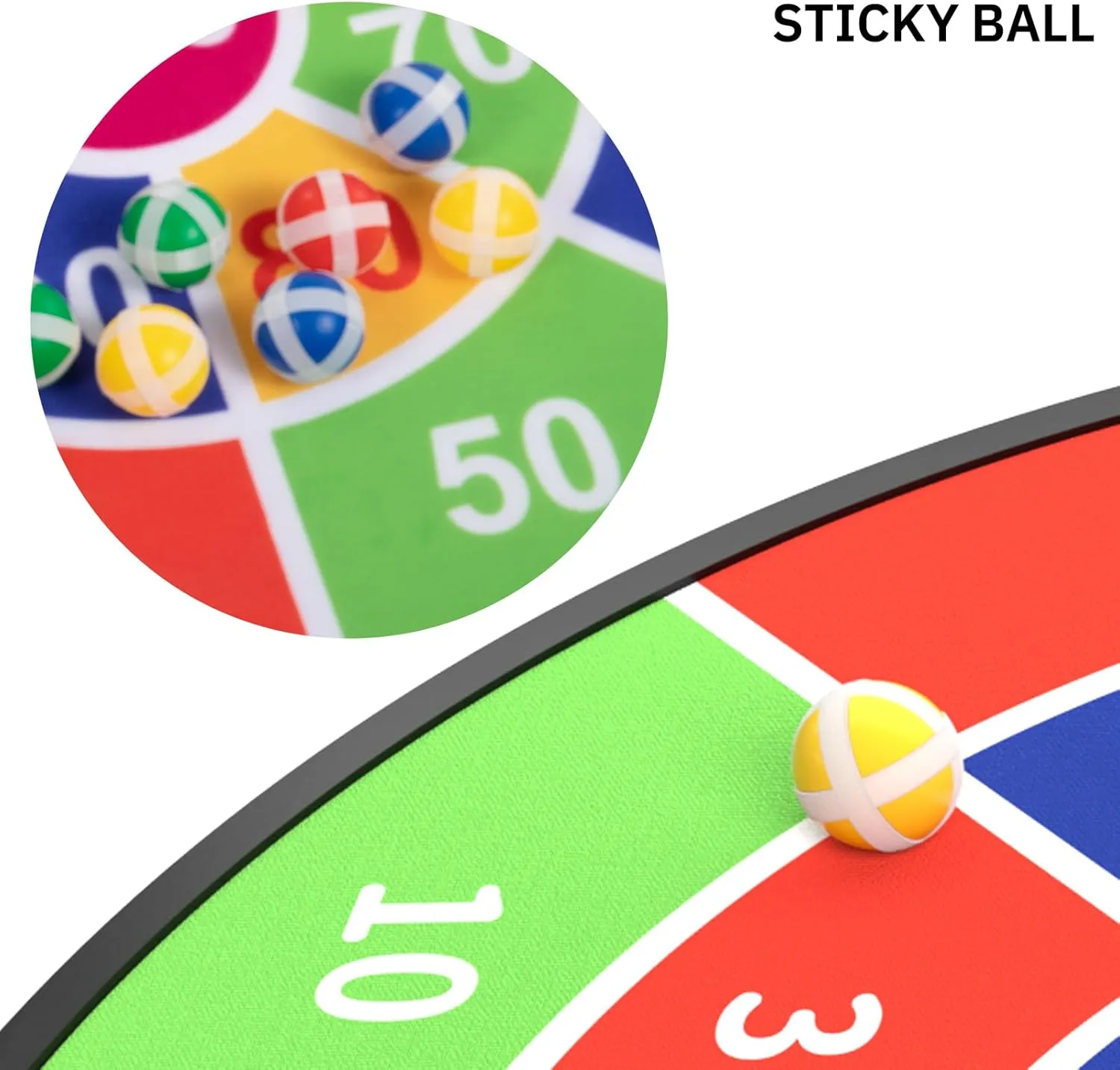 29" Large Dart Board for Kids, Boys Toys Dartboards with 20 Velcro Sticky Balls, Indoor & Outdoor Sport Fun Party Play Game Toys, Birthday Gifts for Boys Girls 3 4 5 6 7 8 9 10 11 12 Years Old