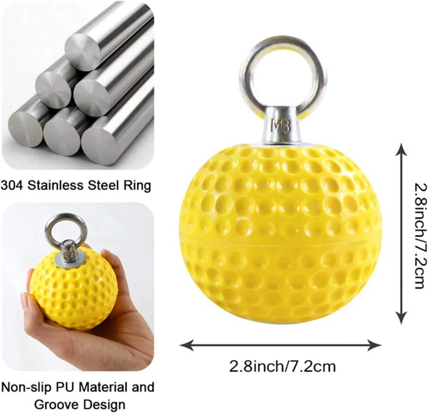 2Pcs Ball Climbing Ball Hold Grips, Climbing Training Tool, Climbing Ball Hold Grip Pull up Ball for Exercise