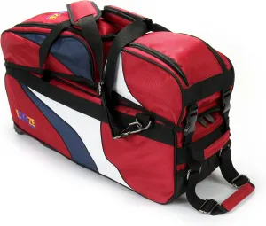 3 Ball Deluxe Bowling Tournament Roller Tote with detachable Shoe and Accessory Bag