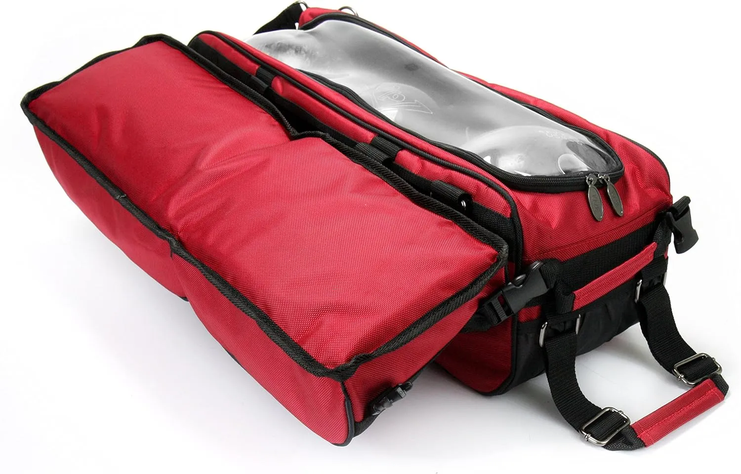 3 Ball Deluxe Bowling Tournament Roller Tote with detachable Shoe and Accessory Bag