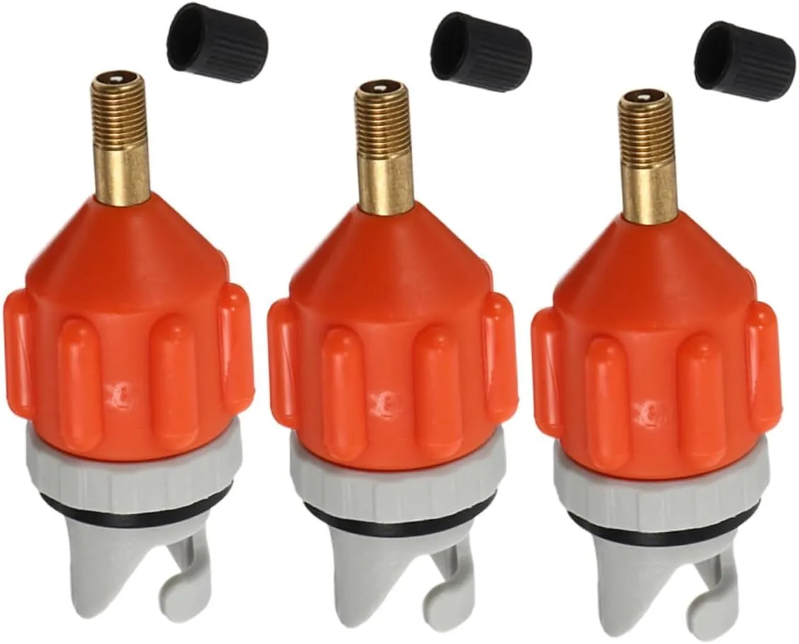 3-Piece Paddleboard Inflator Adapter Kit Pump Nozzles Valve Converter for Air Pump