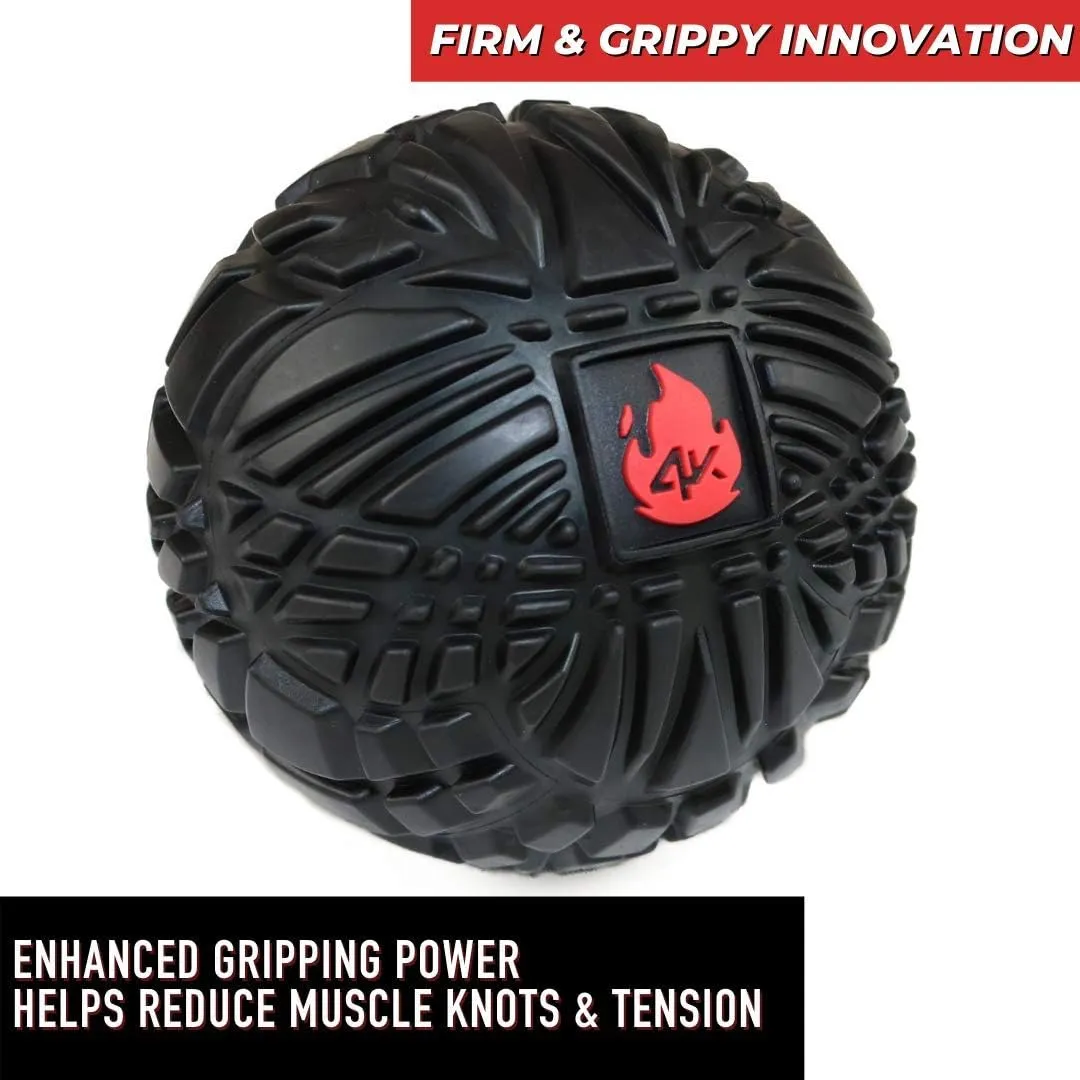4KOR Massage Balls for Trigger Point Therapy - Myofascial Release Ball - Muscle Relief for Back, Neck, Shoulder, Foot Pain - Fitness Massage Balls for Mobility - Deep Tissue Release Ball