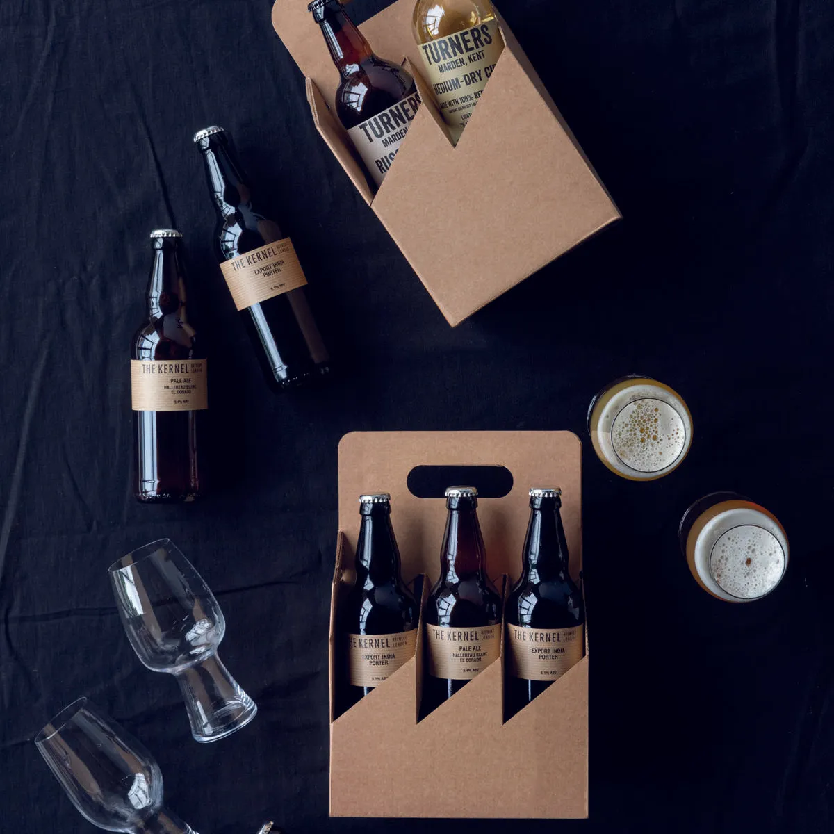 6 beer bottle kraft carry crate