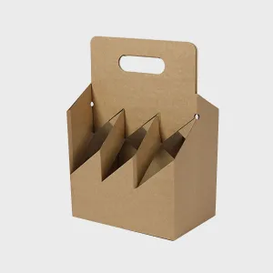 6 beer bottle kraft carry crate