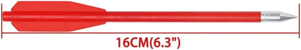 60PCS 6.3 Inch 50-80LB Mini Archery Crossbow Bolts Set with Sharp Metal Tip, Reusable Durable Arrow Dart for Shooting Target Practice, Small Hunting Game, Outdoor Fishing