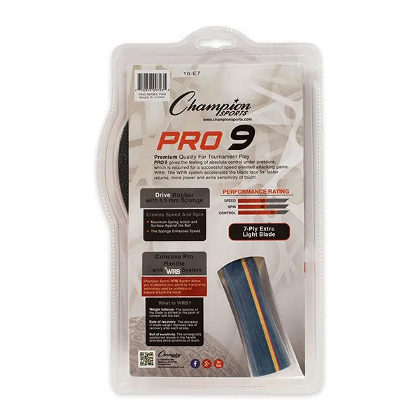 7-Ply Pips in Rubber Face Table Tennis Paddle