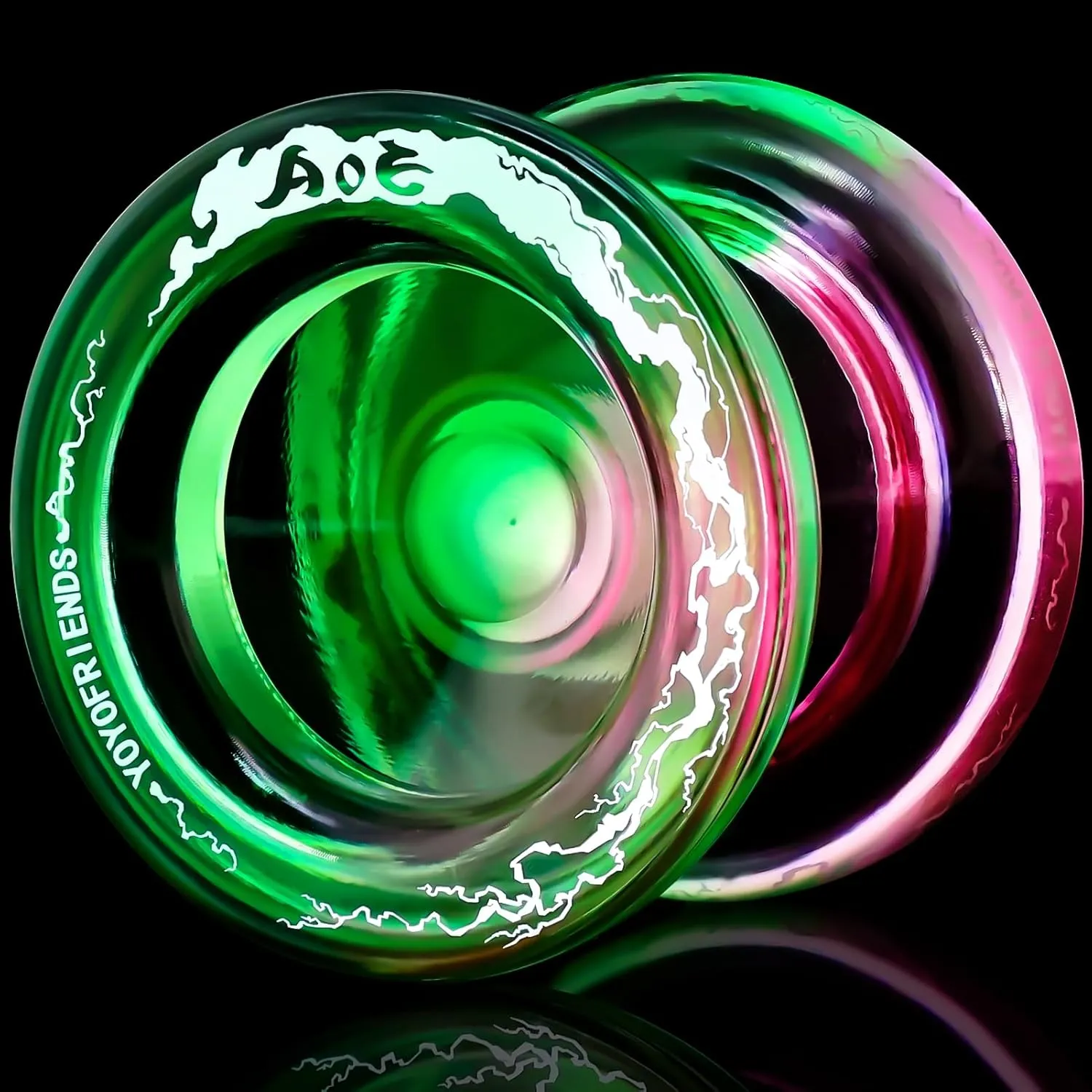 7YO Professional Responsive Yoyo for Kids 8-12, AOE Yoyo with Dual Function, 10 Strings, Unresponsive Bearing, Bearing Kit