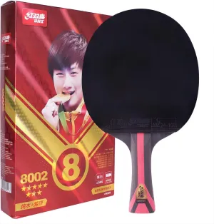 8002 Professional Ping Pong Paddles Carbon Fiber Table Tennis Rackets with 5 Wood 2 Aryslate Carbon Blade…(Long Paddle