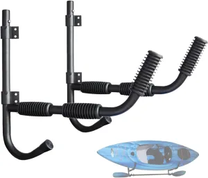 80LBS Kayak Wall Hanger Wall Mount Kayak Storage Rack Swivel Rack Design Help You to Save The Garage Space - Extends 17” from Wall Suitable for Any Sized Kayaks,Canoes Boat
