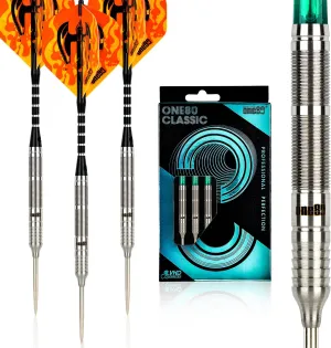90% VHD Steel Tip Tungsten Dart, Professional Barrel Style with Extra Flights, Shafts and Sharpener Gift Box Packaging