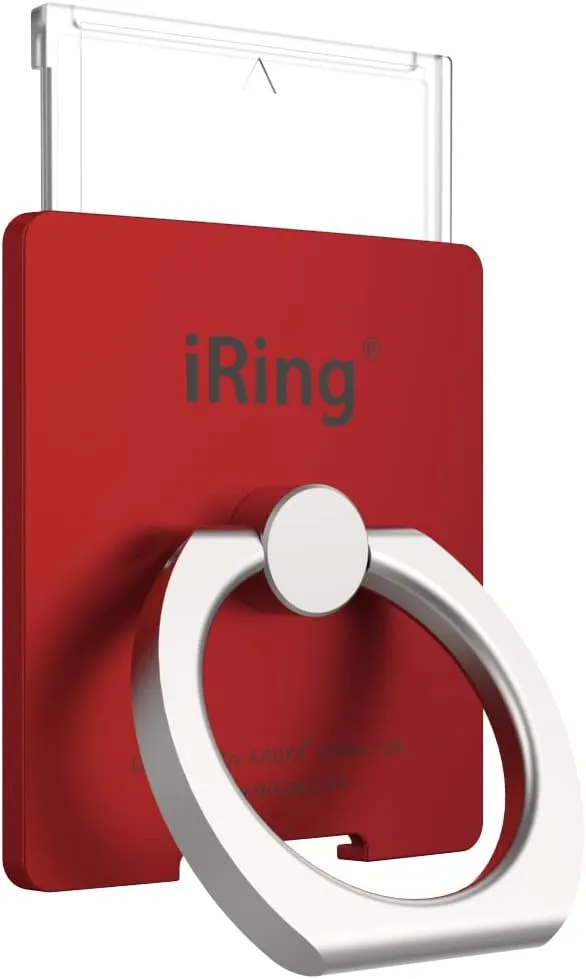 AAUXX Oaks UMS-IR09ILRD2 iRing LINK2 Ring Stand MagSafe Wireless Charging Smartphone Ring, Red