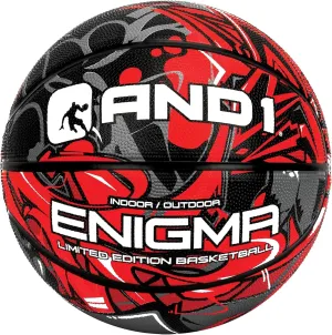 AND1 Rubber Basketball - Streetball for Indoor and Outdoor Use, Deep Channel Construction and Durability