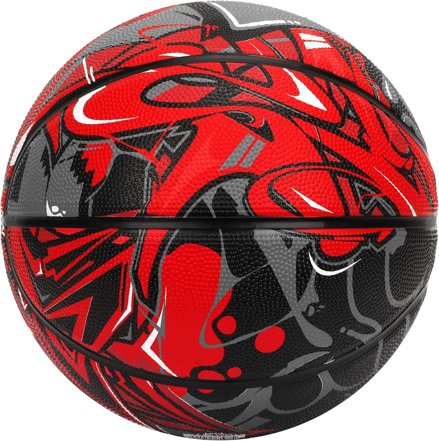 AND1 Rubber Basketball - Streetball for Indoor and Outdoor Use, Deep Channel Construction and Durability