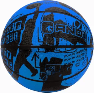 AND1 Street Art Rubber Basketball: Official Regulation Size 7 (29.5 inches) Rubber Basketball - Deep Channel Construction Streetball, Made for Indoor Outdoor