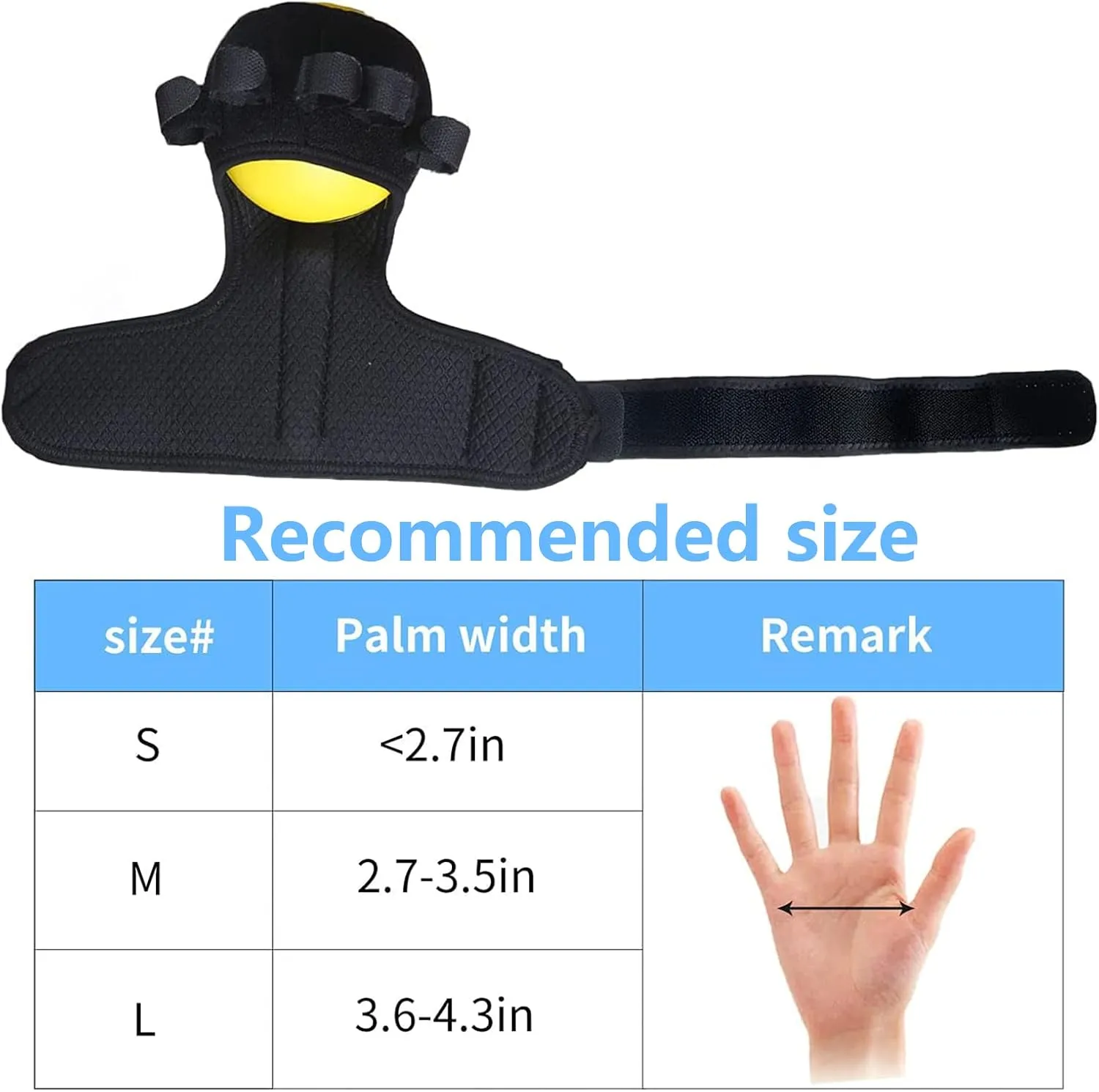Anti-spasticity Ball Splint Hand Finger for Hand Stroke Hemiplegia Finger Recovery Spasm Dystonia Hemiplegia Finger Training Hand Functional Impairment for Children and Men and Women (Small)