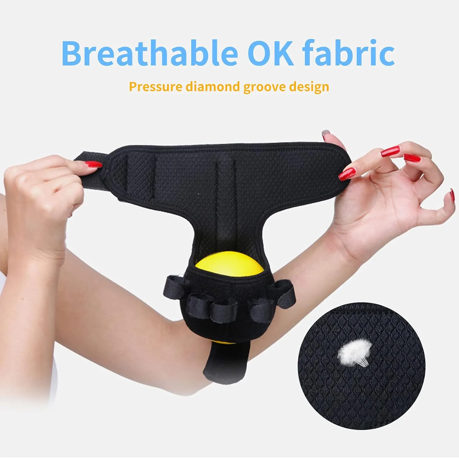 Anti-spasticity Ball Splint Hand Finger for Hand Stroke Hemiplegia Finger Recovery Spasm Dystonia Hemiplegia Finger Training Hand Functional Impairment for Children and Men and Women (Small)