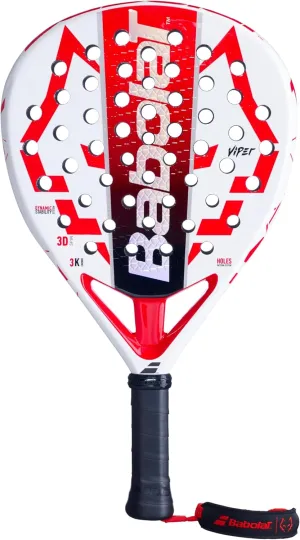 Babolat Technical Viper Juan Lebron Padel Racket (White/Red)