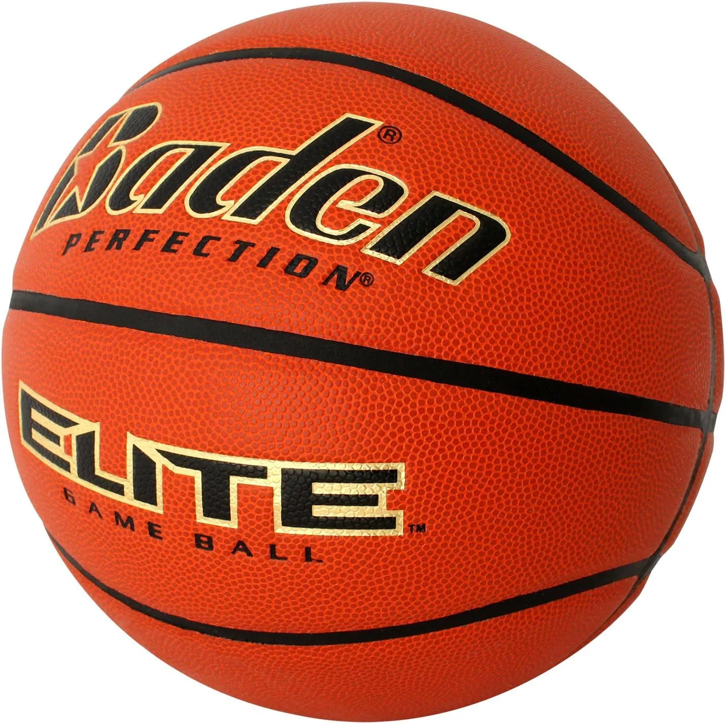 Baden Elite Indoor Game Composite Basketball - Official Size 6 & 7 | Premium Quality Composite Microfiber Cover for Superior Ball Control | Ideal for Indoor Games