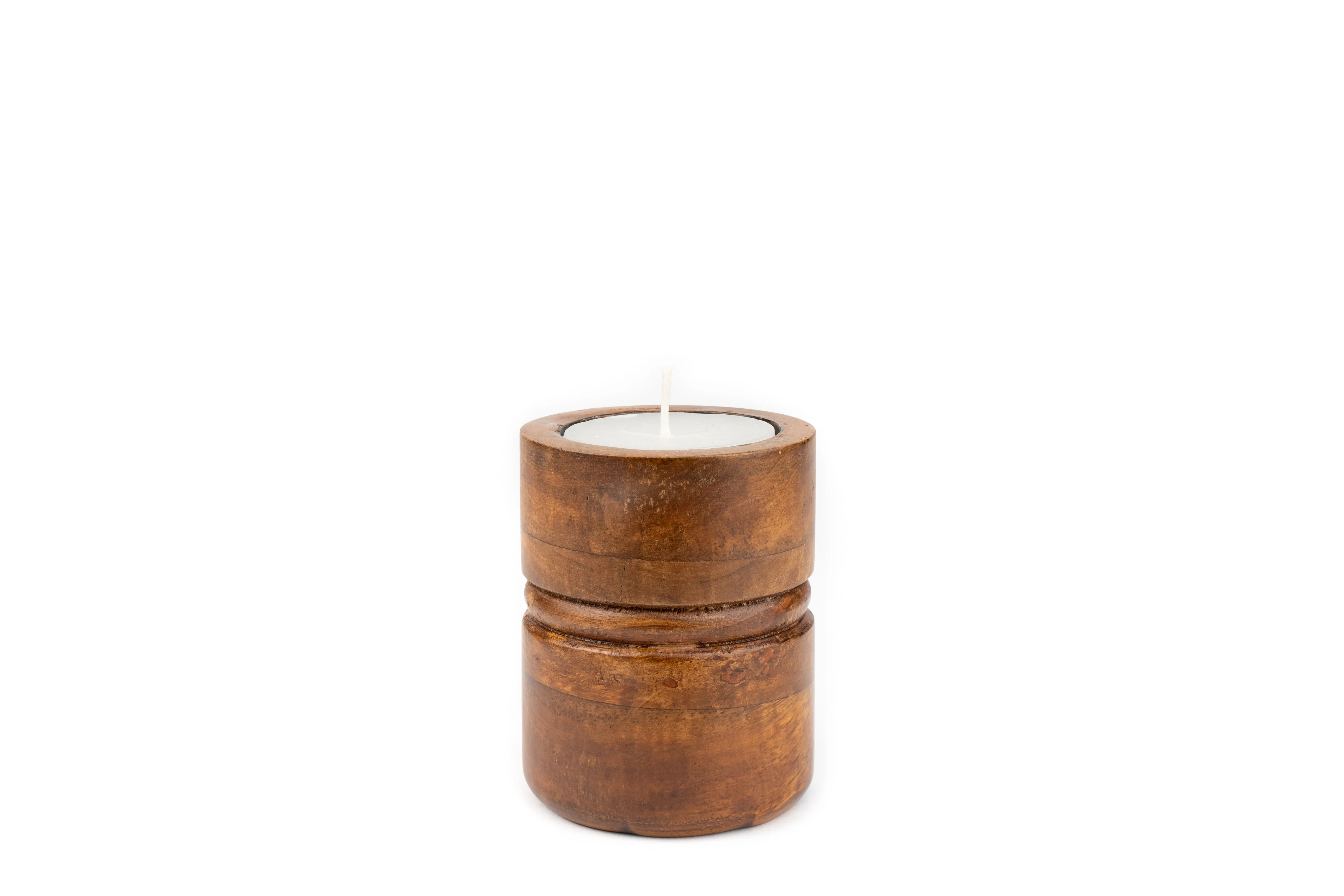 BAKU CANDLE STANDS- WALNUT