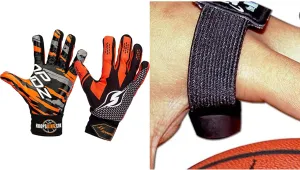 Basketball Dribbling & Shooting Training Aid Set – Weighted Gloves (3 lbs/pair), Anti-Grip Design, Improve Ball Control, Keep Ball Off Palm, Perfect for Football Catching & Powerful Dribblin