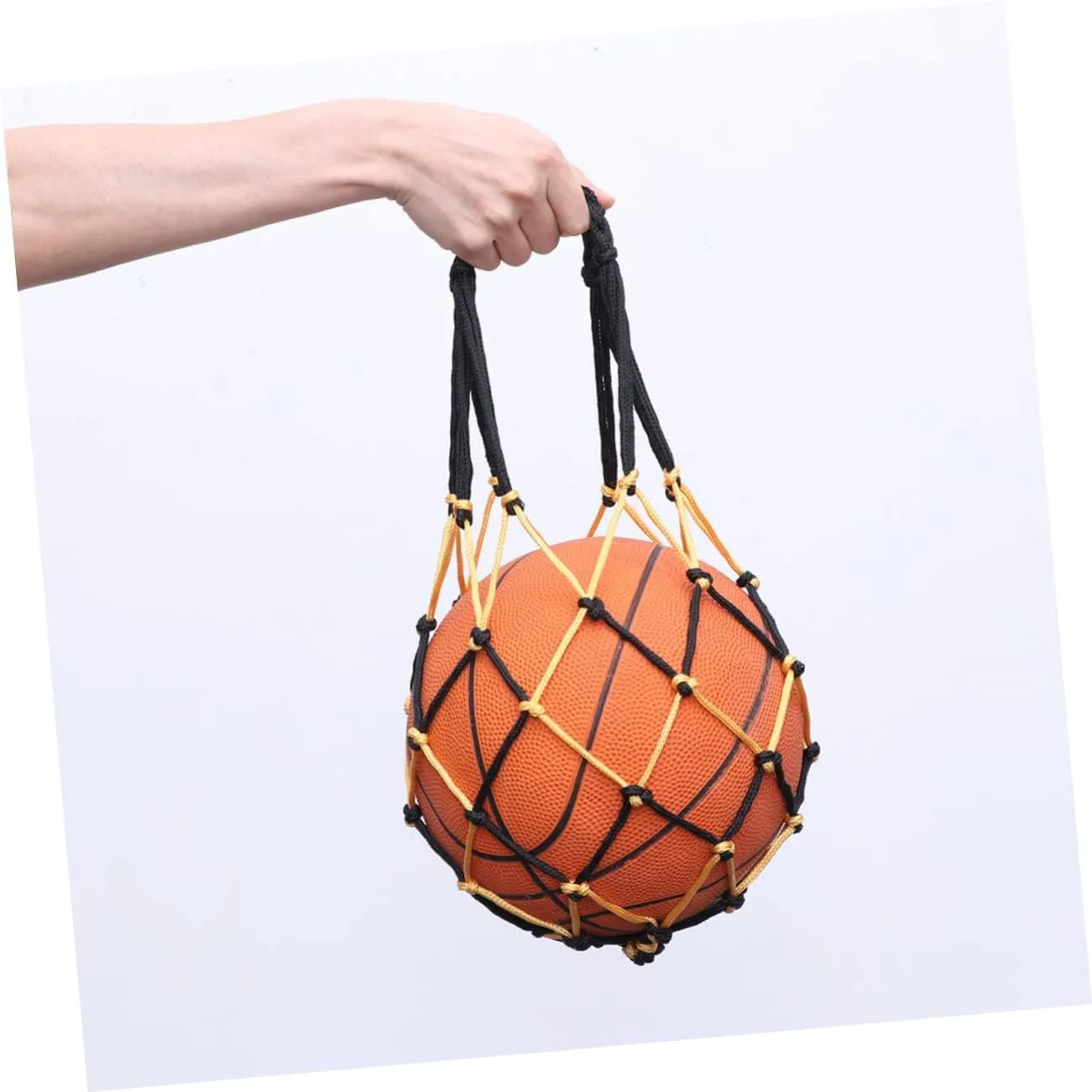 BESPORTBLE Nylon Soccer Carrier Ball Bag Soft Fleece Dust Draw Bags Chain Net The Tote Bag Draw Mesh Net Travel