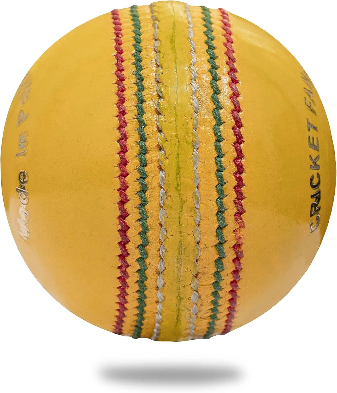 Bionic Cricket Ball for Cricket Bat | 3.8oz Yellow Indoor Cricket Ball Designed for Cricket Net | Swing Ball | Multiple Set Options for Men Cricket Games