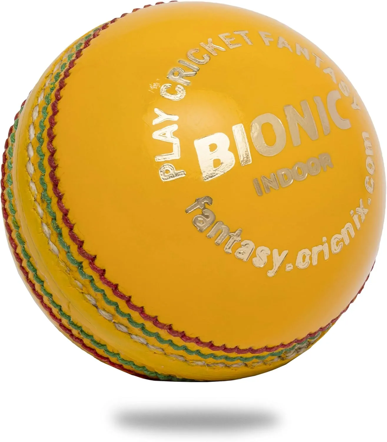 Bionic Cricket Ball for Cricket Bat | 3.8oz Yellow Indoor Cricket Ball Designed for Cricket Net | Swing Ball | Multiple Set Options for Men Cricket Games