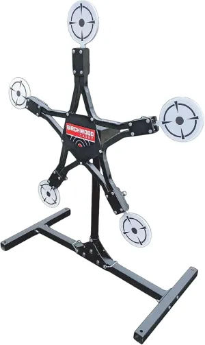 Birchwood Casey Texas Star Plinking Target with 6" Paddle Diameter - Durable Long-Lasting Foldable Metal Standing Target for Shooting