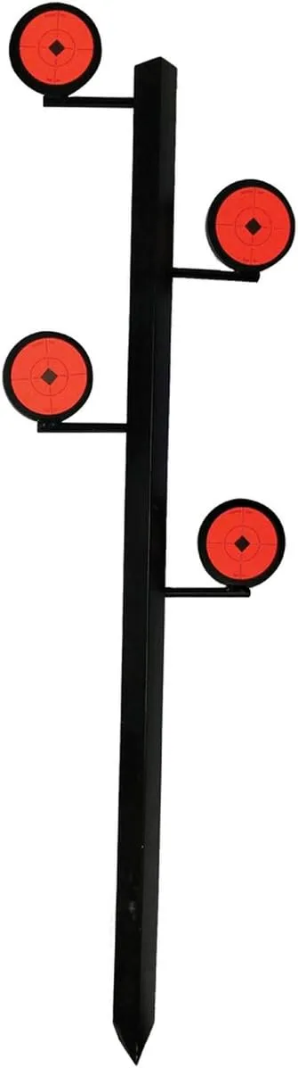 BIRCHWOOD CASEY World of Targets Shooting Sports Competition 4 Steel 3.5" Target Paddles Rimfire Dueling Tree