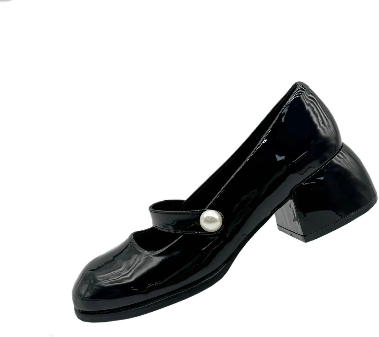 Black Women's ShoesWomen's Thick Soled Thick Heeled ShoesWomen's Low Heeled Formal ShoesSuitable for Ladies to Wear Casual Shoes for Daily Shopping or Parties