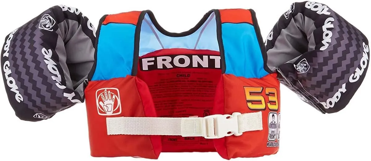 Body Glove Paddle Pals Motion Life Jackets - The Safest Patented U.S. Coast Guard Approved Kids Swim Vest 33-55 LBS