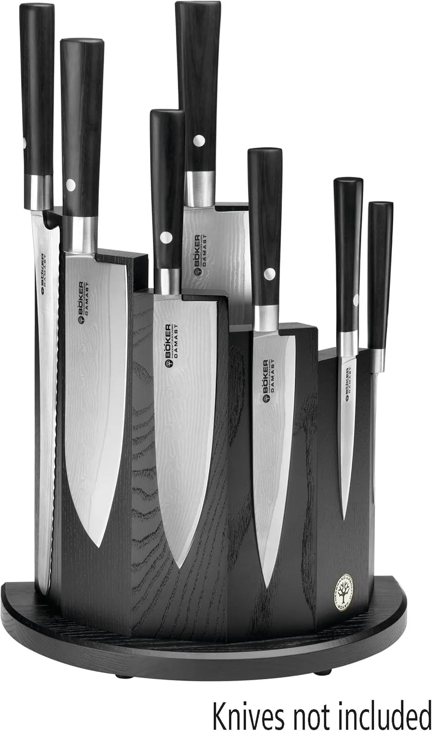 Boker 030400 Wood Magnetic Knife Block, Black