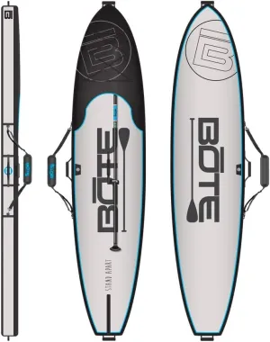 BOTE Brand SUP Board Zip Up Coffin Travel Storage Bag with Shoulder Carry Strap fitted Gatorshell Epoxy Compatible Stand Up Paddle Boards Travel Protection Multiple Size Options