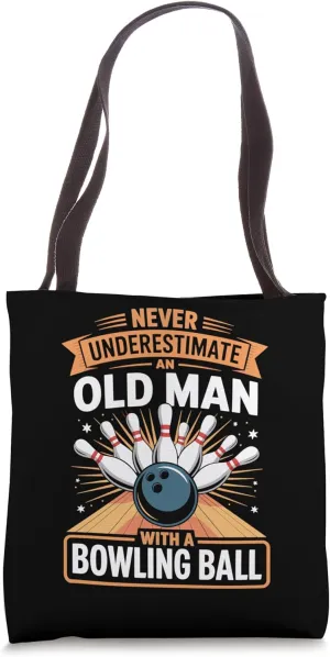 Bowler amateur bowling players bowling sport Funny Bowling Tote Bag