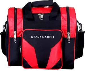 Bowling Bag for Single Ball - Single Ball Tote Bag with Padded Ball Holder - Fits a Single Pair of Bowling Shoes Up to Mens Size 14