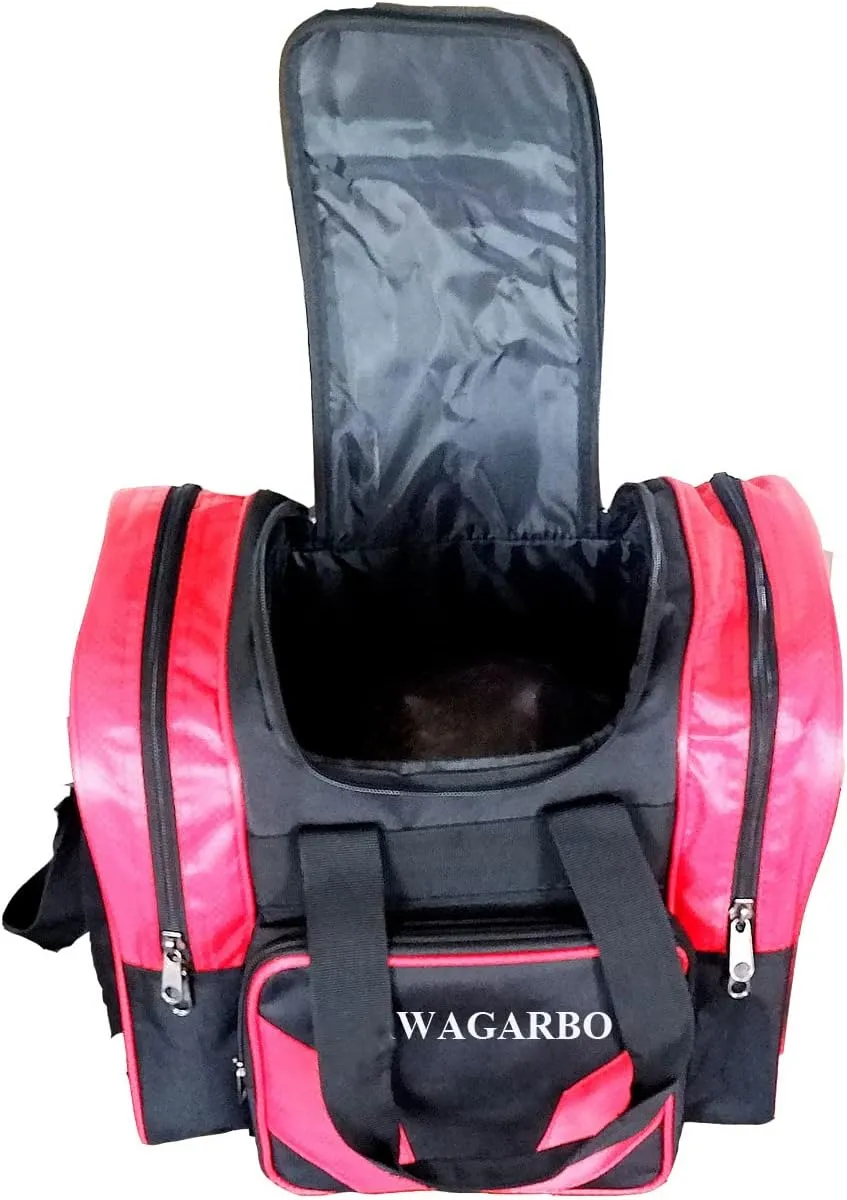 Bowling Bag for Single Ball - Single Ball Tote Bag with Padded Ball Holder - Fits a Single Pair of Bowling Shoes Up to Mens Size 14